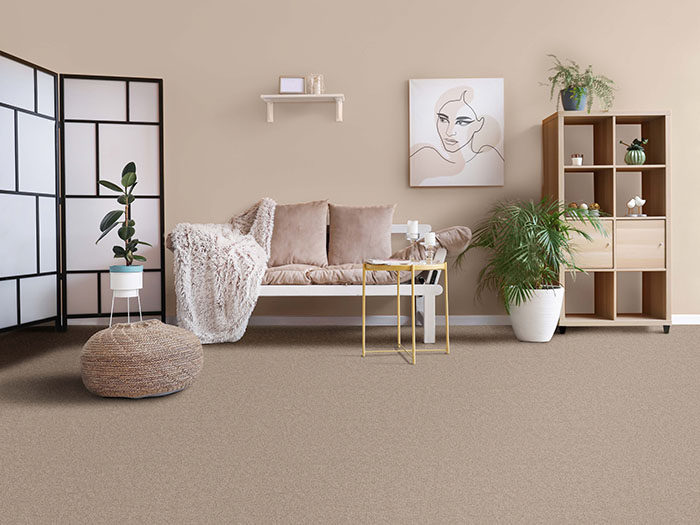 avondale carpet made from recycled materials in poiana light beige