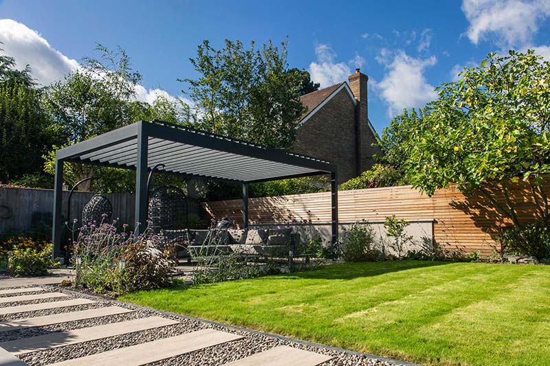 garden pod classic design louvered pergola modern garden building